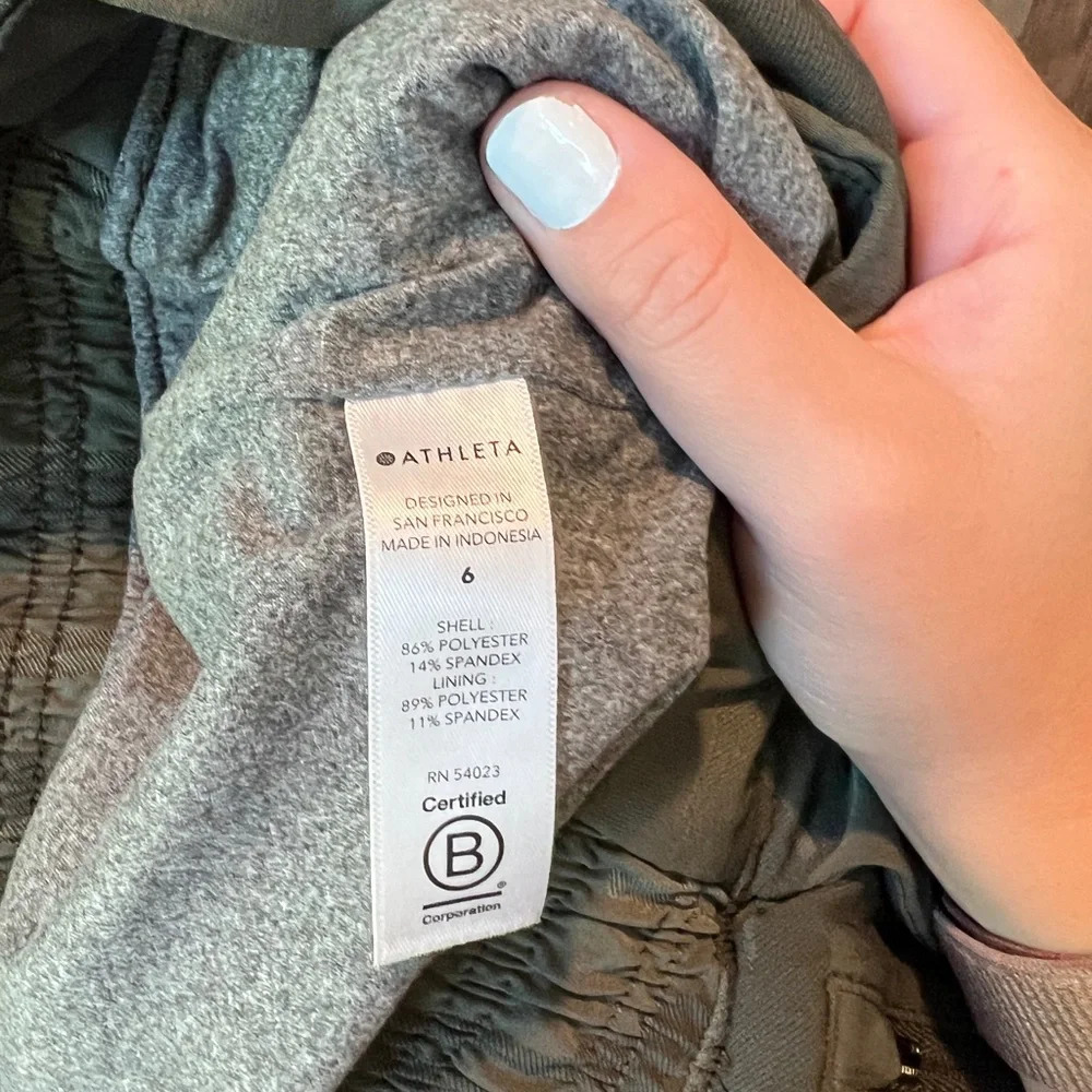 Athleta Brooklyn textured lined jogger size 6 - Picture 10 of 13